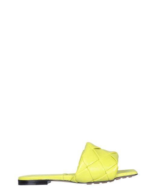Bottega Veneta Yellow "Lido" Sandals