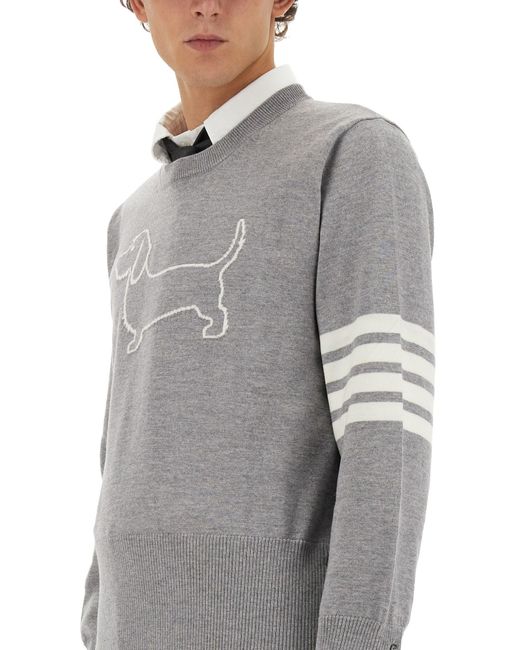 Maglia "Hector" di Thom Browne in Gray da Uomo