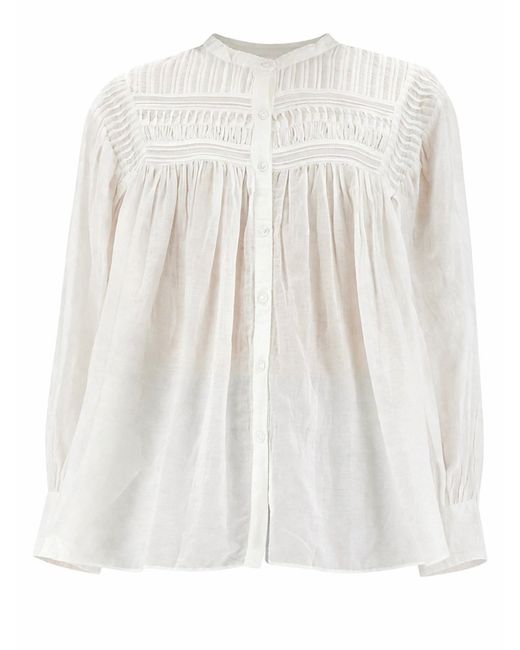 Isabel Marant White Camicia "Plalia"