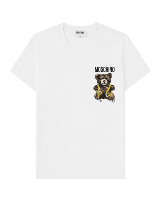 Moschino White T-Shirt "Teddy"