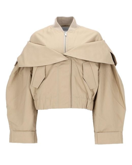 Ganni Natural Bomber