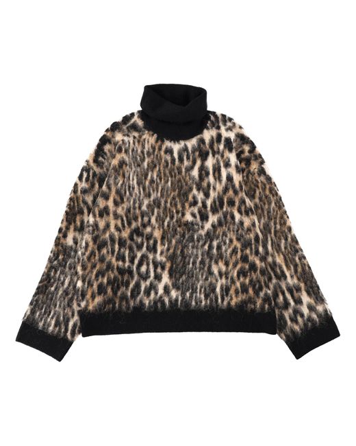 Ganni Black High Collar Sweater