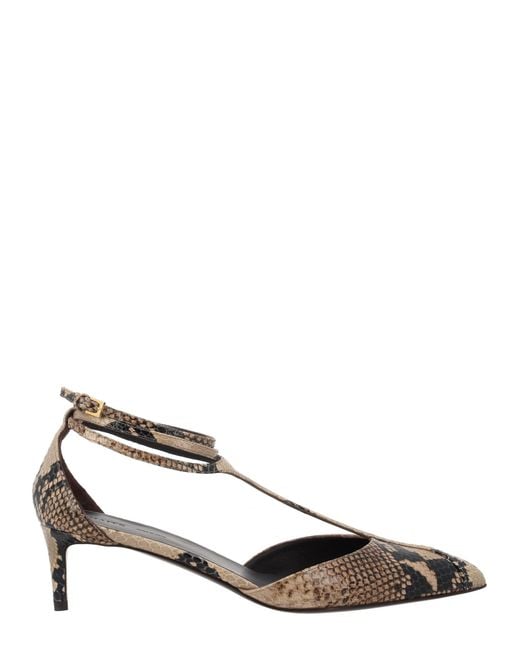 Khaite Metallic Décolleté Pump "Mia"