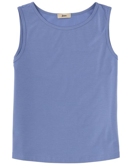 Herno Blue Cotton Tops