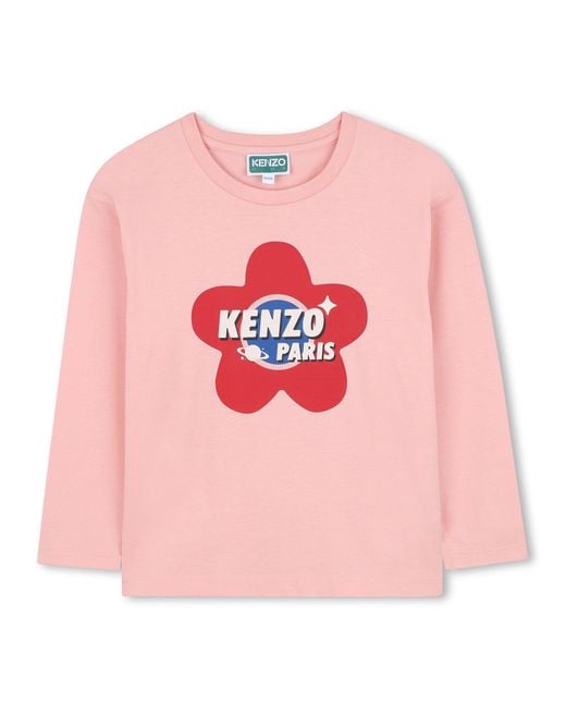 KENZO Pink Sweatshirt With Logo