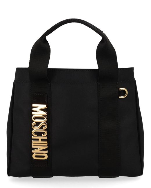 Moschino Black Borsa Tote "Carry Me"