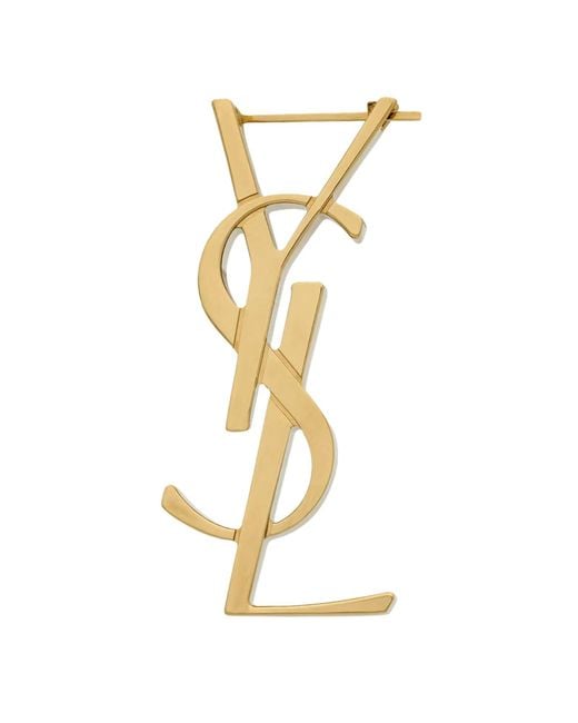 Saint Laurent Metallic Orecchino Singolo "Cassandre"