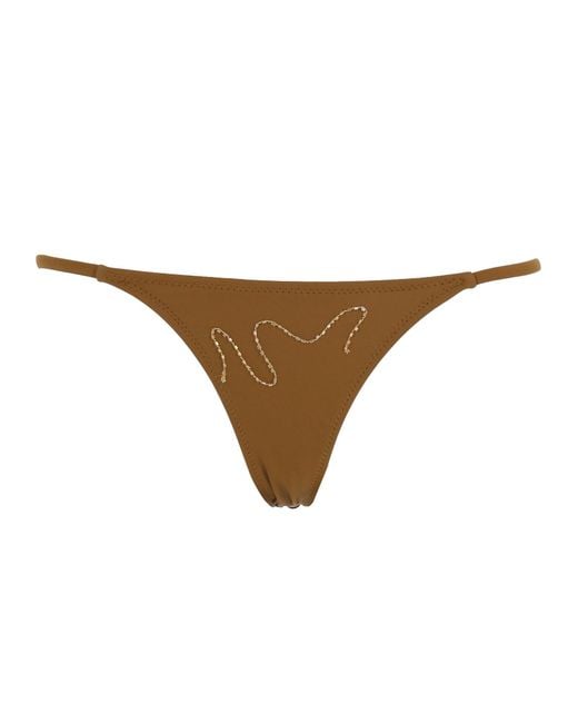 Paloma Wool Natural Slip Bikini "Sharpie"