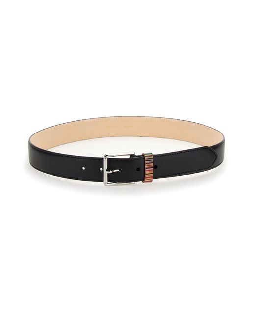 Paul Smith Black Leather Belt for men