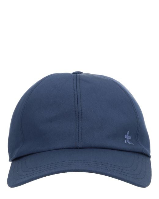 Premiata Blue Logo Solid Baseball Hat for men