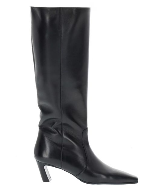 Stuart Weitzman Black Solid Stassi Boots