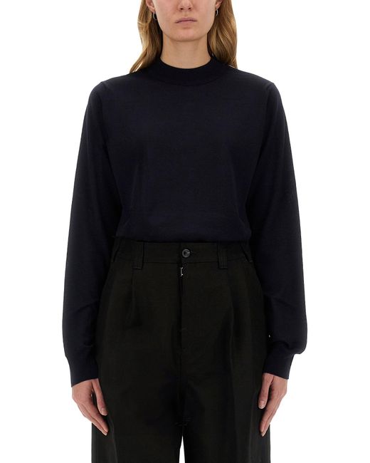Maison Margiela Blue Wool Sweater
