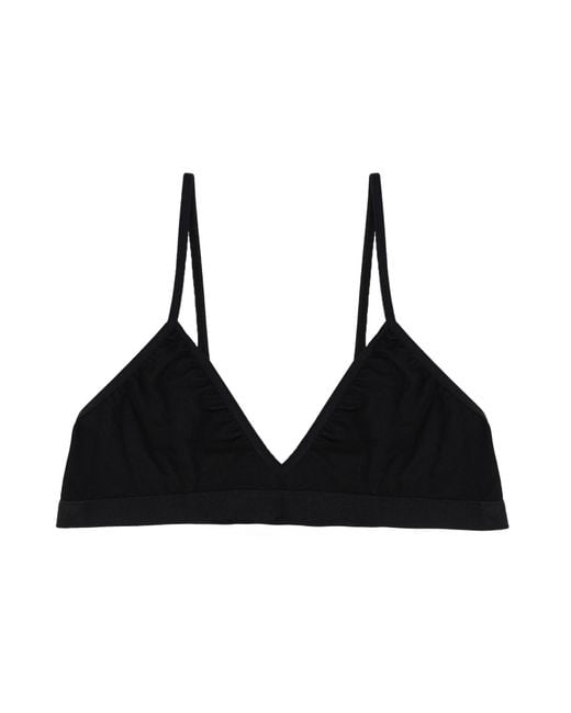 MM6 by Maison Margiela Black Reggiseno A Triangolo