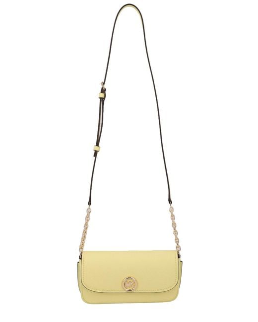 MICHAEL Michael Kors Natural Nolita Small Pebbled Leather Crossbody Bag