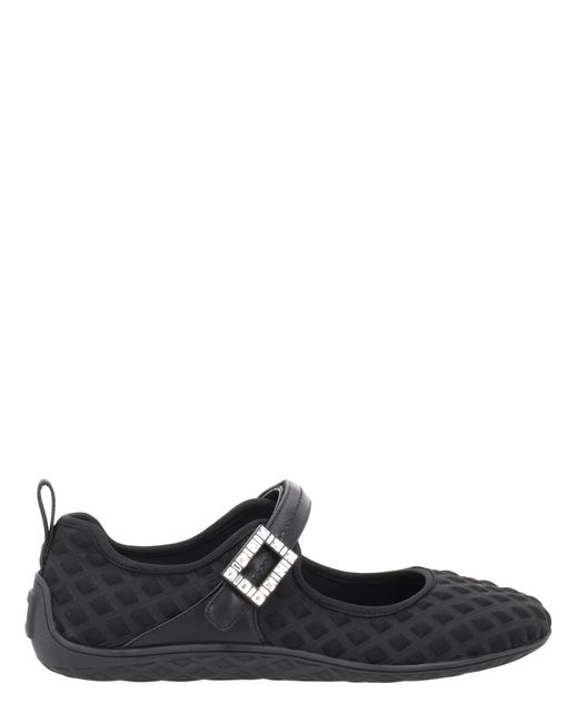 Roger Vivier Black Viv Low Mary Janes