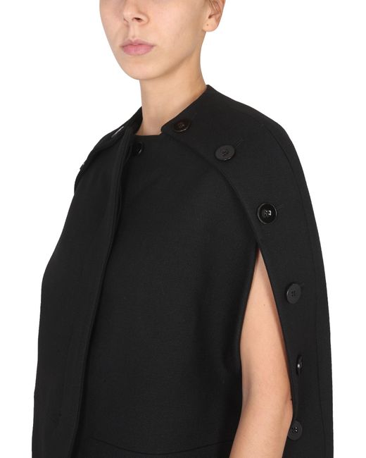 Vegine Wool Cape-Donna di Jil Sander in Black