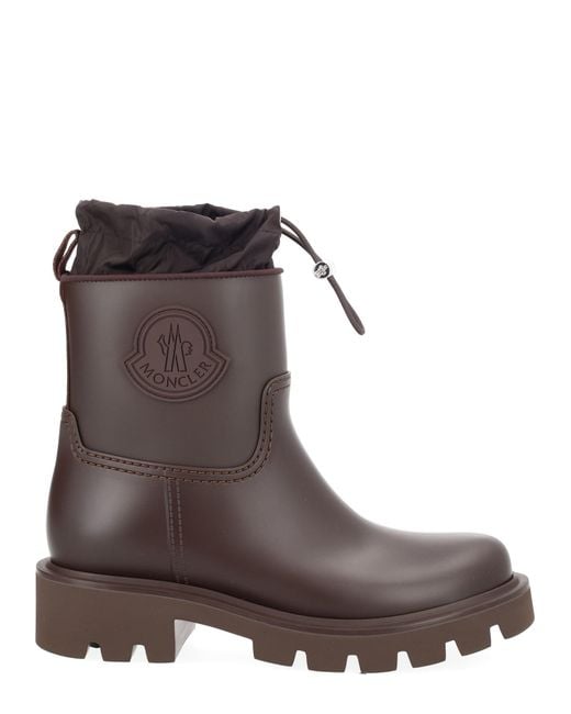 Moncler Brown Stivale Da Pioggia "Kickstream"