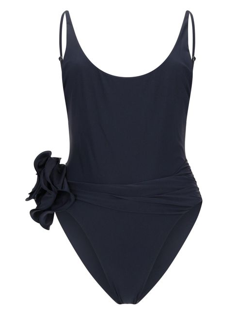 Magda Butrym Blue Embellished Swimwear