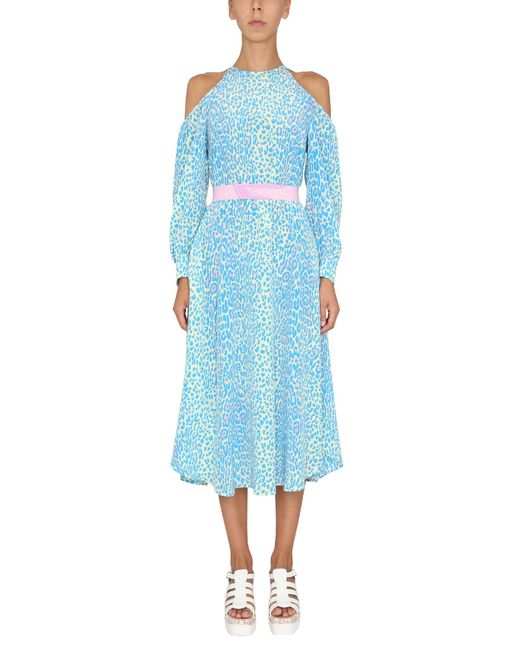 Stella McCartney Blue Dress With Animal Pattern