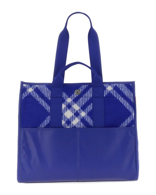 Borsa Shopper di Burberry in Blue da Uomo