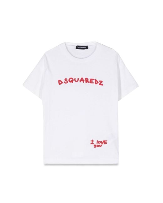 DSquared² White Mc Logo T Shirt