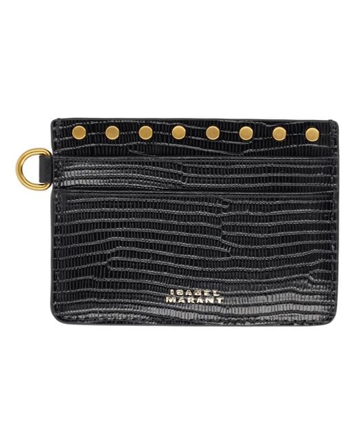 Isabel Marant Black Card Holder "Oskan"