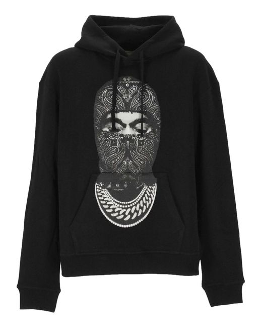 Ih Nom Uh Nit Black Felpa Con Stampa for men