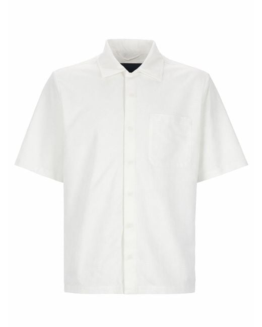Herno White Camicia Con Taschino for men