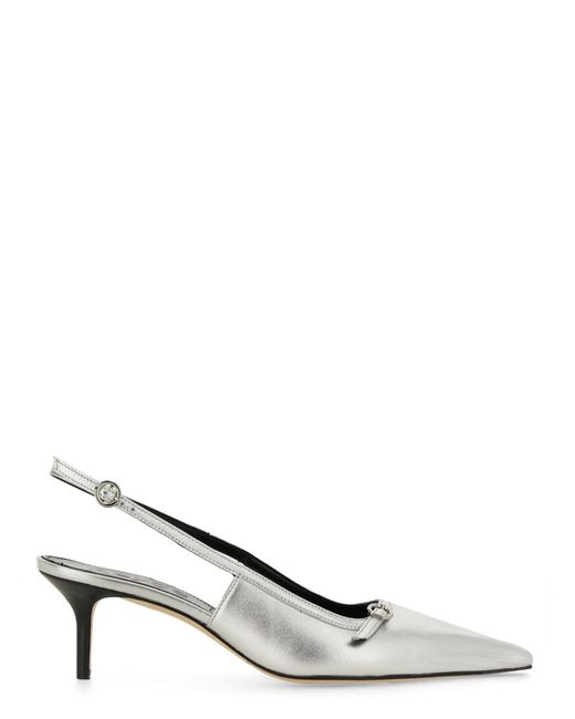 Slingback "Saba" di Aeyde in Metallic