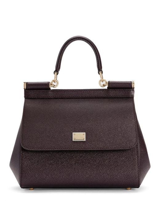 Dolce & Gabbana Brown Hand Bag "Sicily" Medium