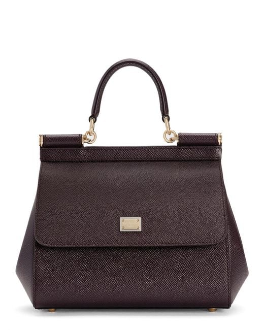 Dolce & Gabbana Brown Hand Bag "Sicily" Medium
