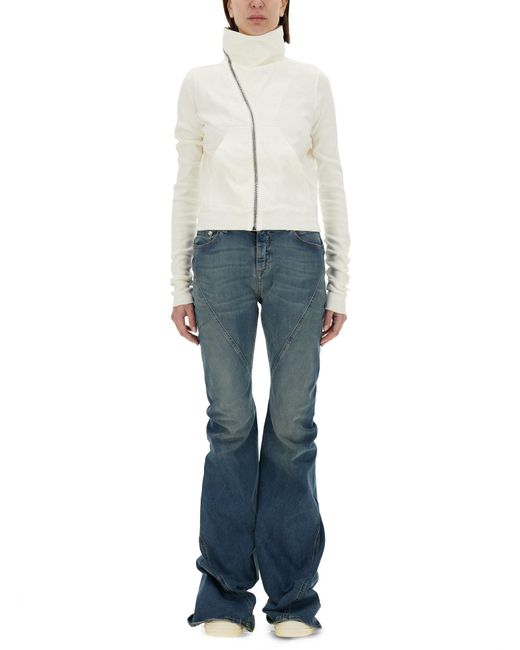 Felpa "Mountain" di Rick Owens in Blue