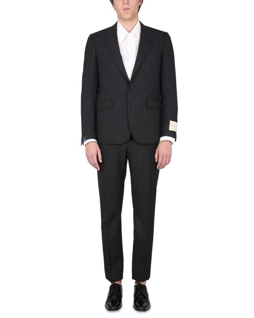 Lardini Black Chessed Dress for men