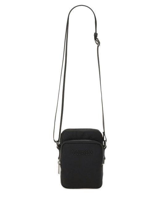 DSquared² White Shoulder Bag With Logo for men