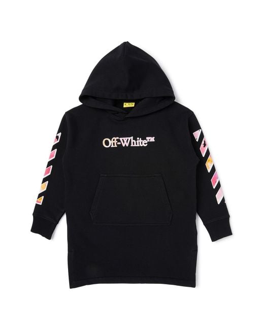 Off-White c/o Virgil Abloh Black "Watercolor Hoodie" Dress