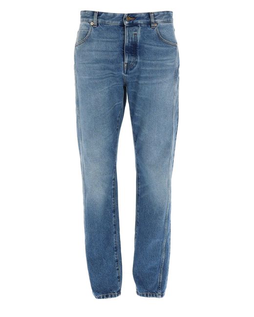 Balmain Blue Jeans Dritto for men