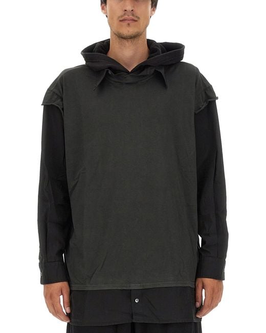 MM6 by Maison Margiela Black Cotton Jersey for men