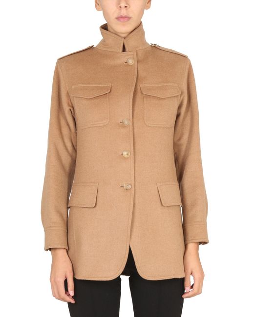 Max Mara Natural "Peonies" Jacket