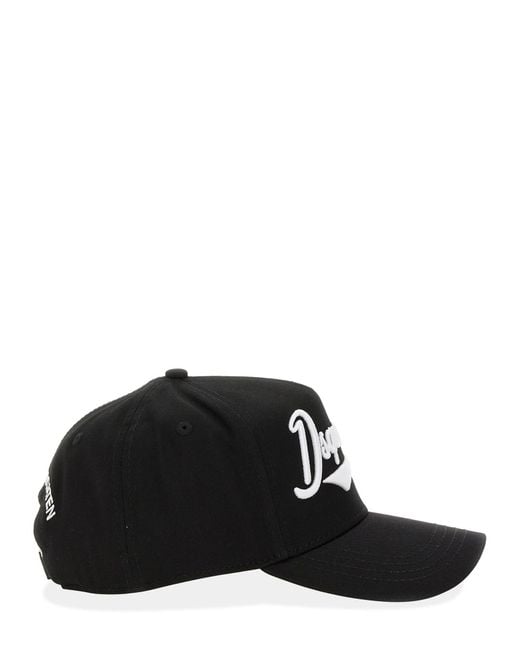 Uomo Cappello Baseball di DSquared² in Black da Uomo