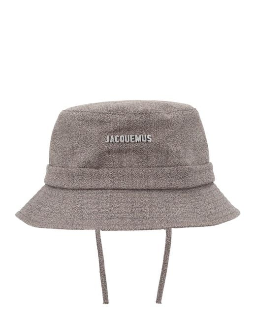 Jacquemus Gray Cappello Da Pescatore "Gadjo"