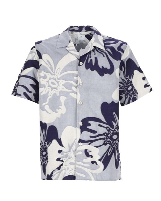 Paul Smith Blue Cotton Classic Shirt for men