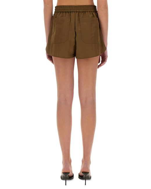 Shorts Boxer Con Pieghe di Helmut Lang in Natural
