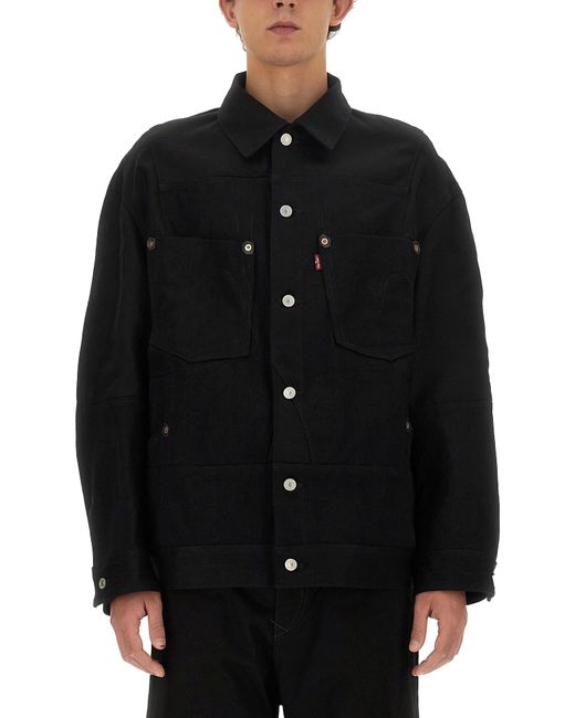Junya Watanabe Black Relaxed-Fit Wool Jacket for men