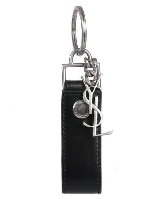 Saint Laurent Blue Portachiavi "Monogram" for men