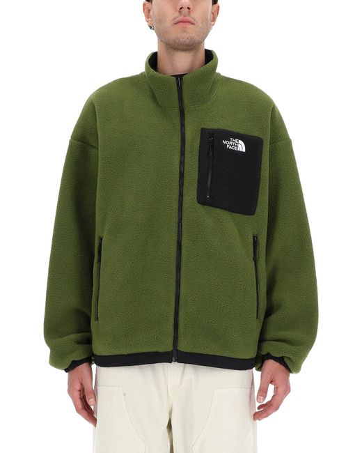 The North Face Green Reversible Fleece Jacket for men