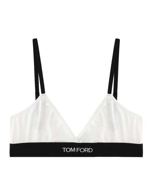 Tom Ford White Logo Mini Bralette