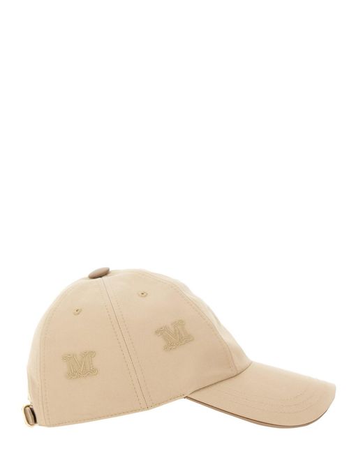 Cappello Da Baseball "Cantico" di Max Mara in Natural