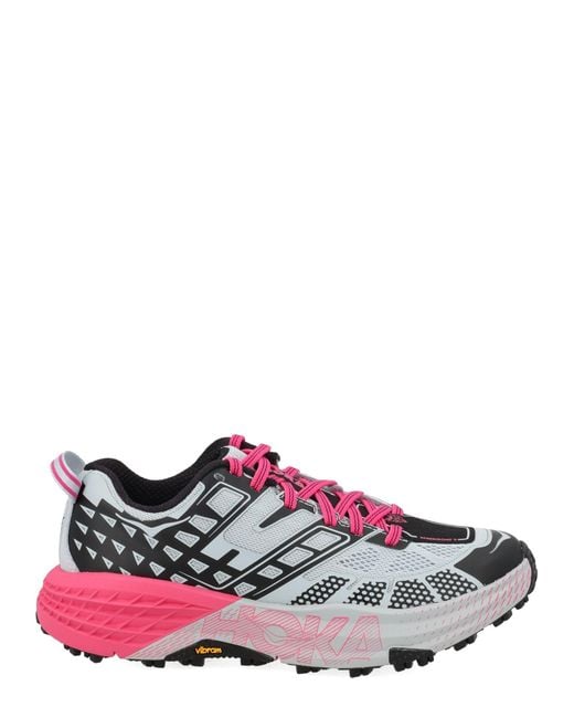 Hoka One One White Sneaker "Speedgoat 2"