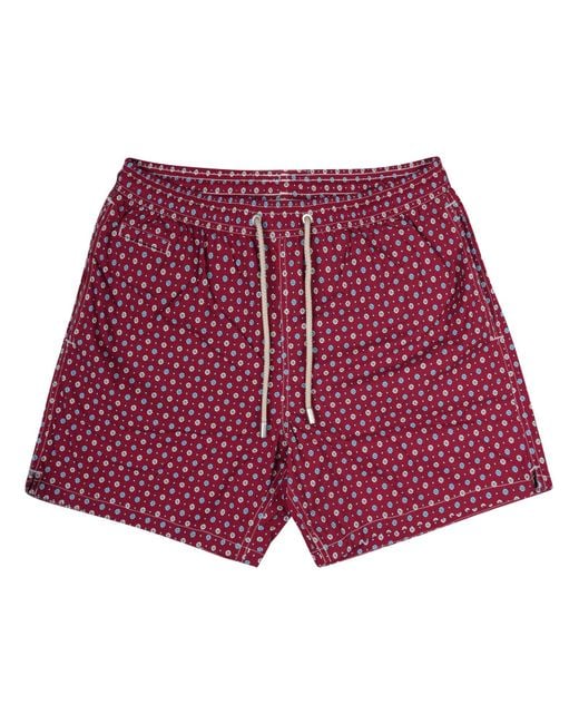 Mc2 Saint Barth Red Costume Da Bagno "Lighting" for men