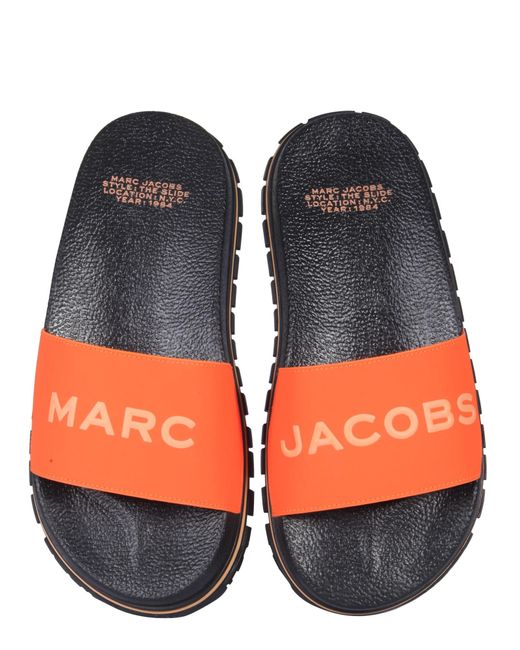 marc jacobs logo sport slide sandal
